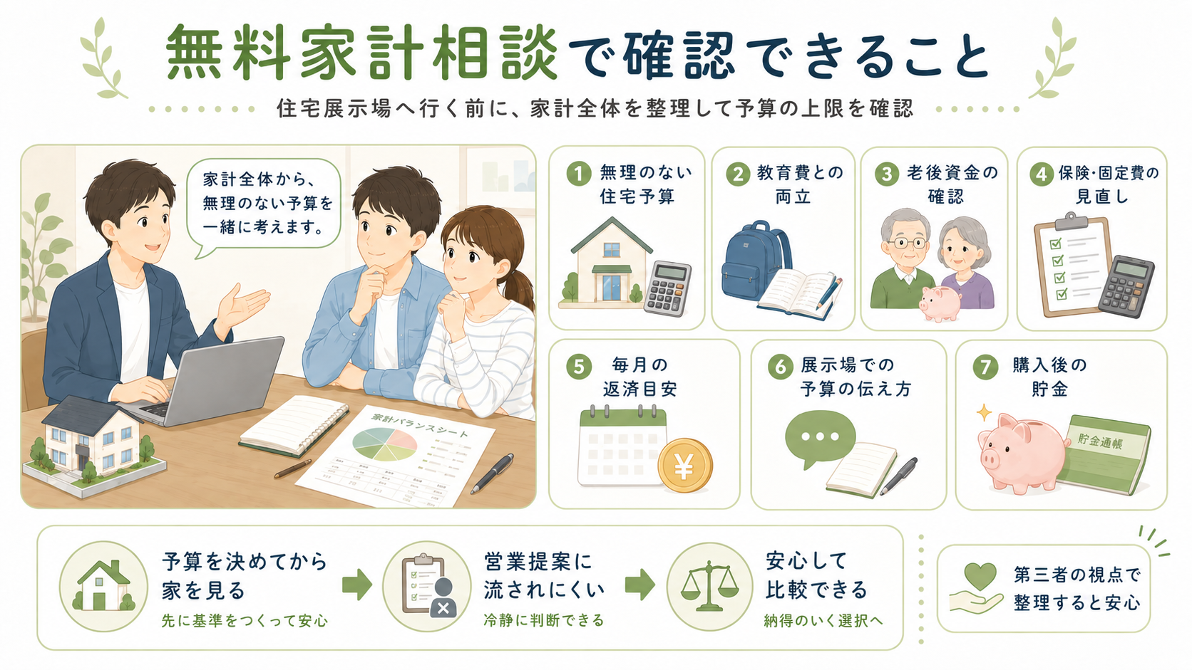 All Aboutの無料家計相談で確認できること