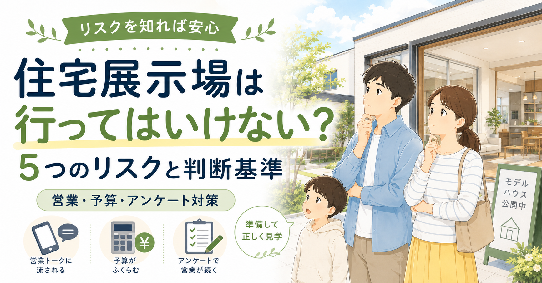 住宅展示場に行ってはいけないって本当?行く前に知るべき5つの注意点